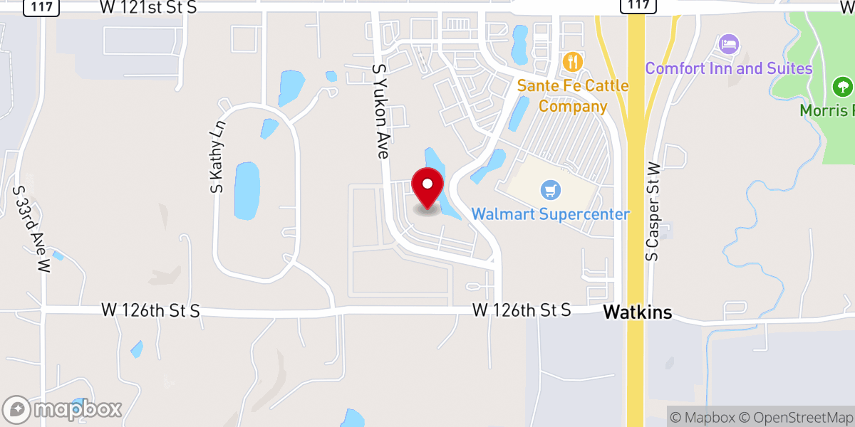 Map showing location of Christ The Hope Christian Center