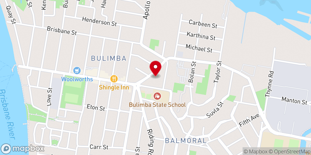 Map showing location of New Heart Baptist Church Balmoral