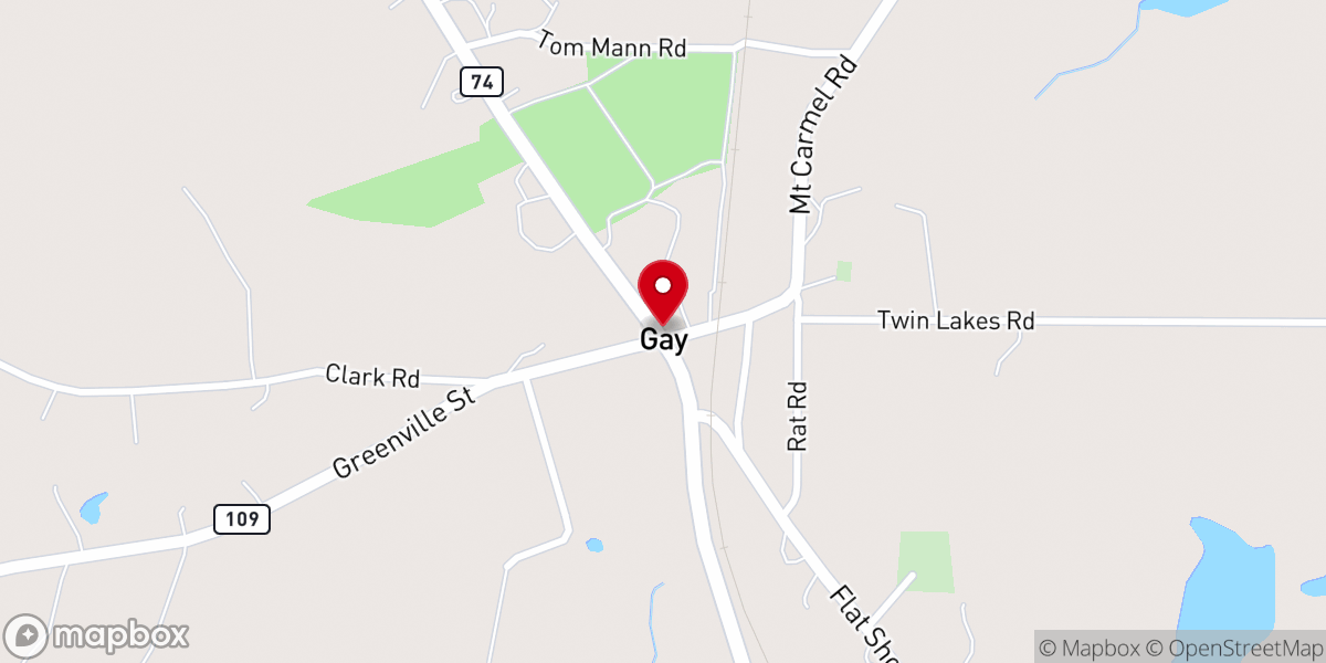 Map showing location of Long Leaf