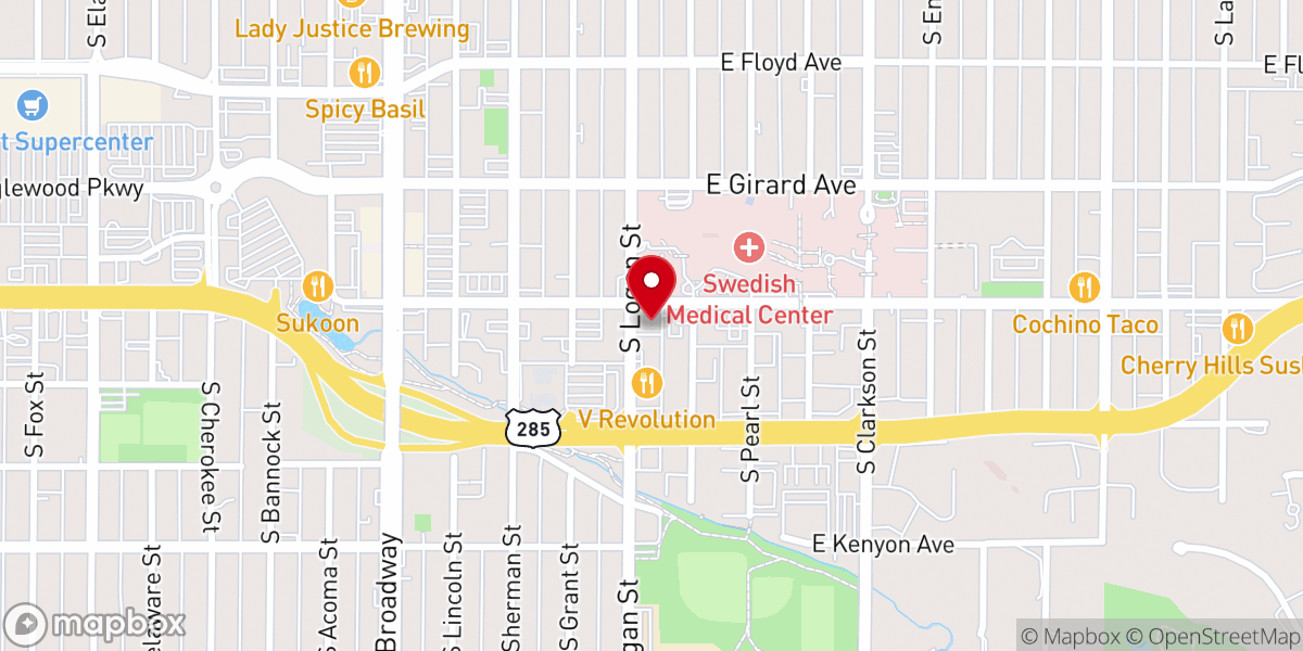Map showing location of First Presbyterian Church of Englewood
