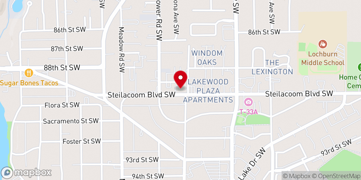 Map showing location of DOOR CHURCH - LAKEWOOD