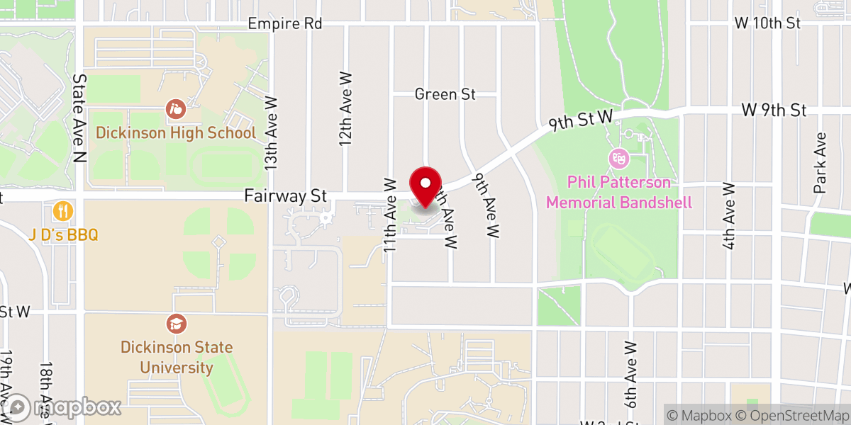 Map showing location of Redeemer Lutheran Church