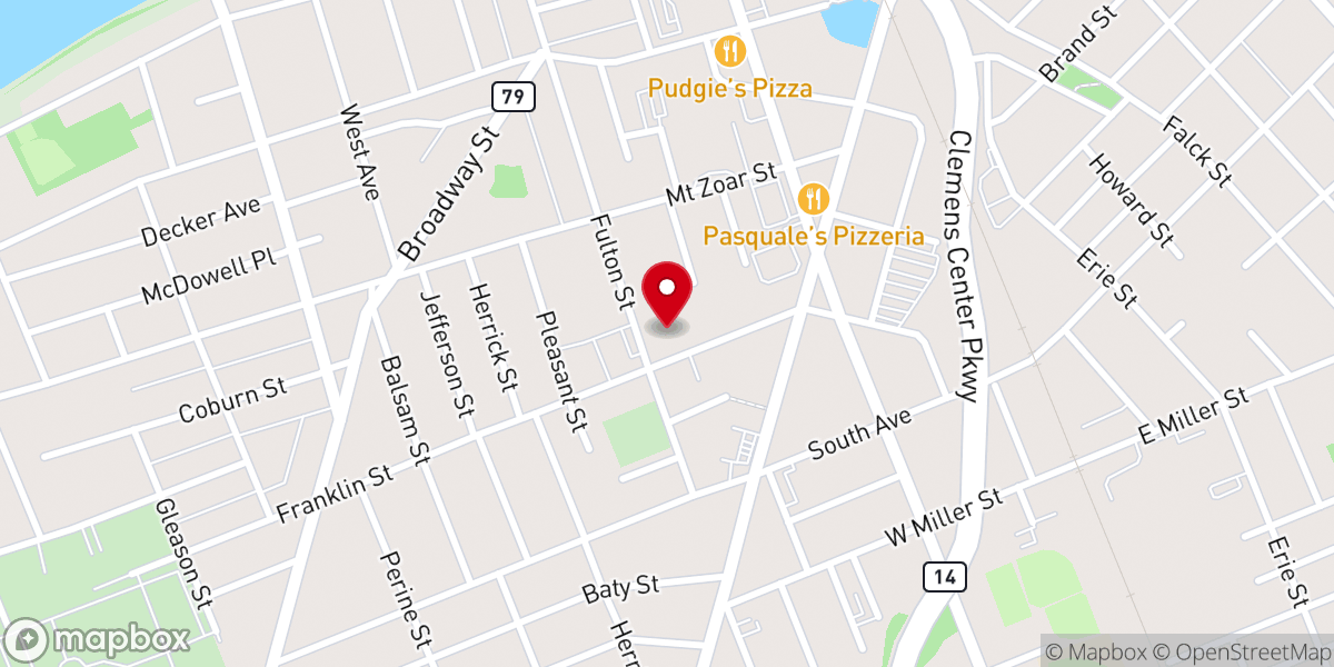 Map showing location of St. Mary's - Catholic Church