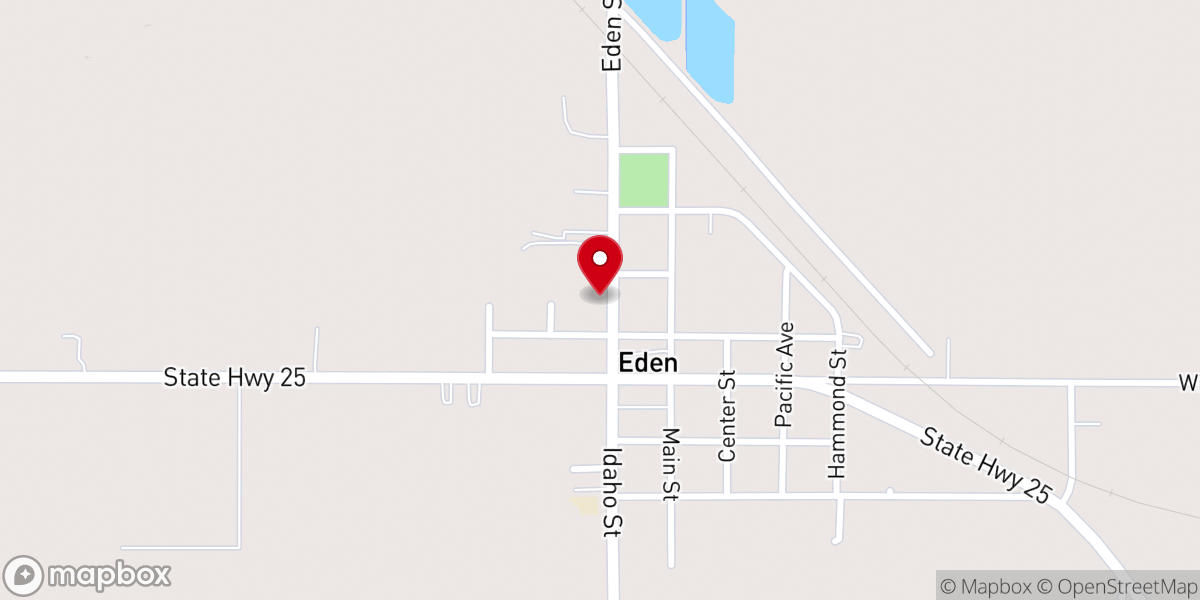 Map showing location of Eden Valley Seventh-day Adventist Church