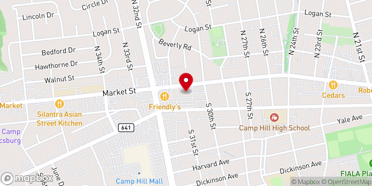 Map showing location of Penn State Health Medical Group - Camp Hill Family Medicine and Pediatric Specialties