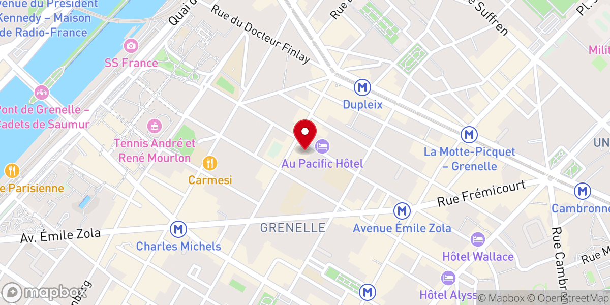 Map showing location of Église Notre-Dame de Grâce