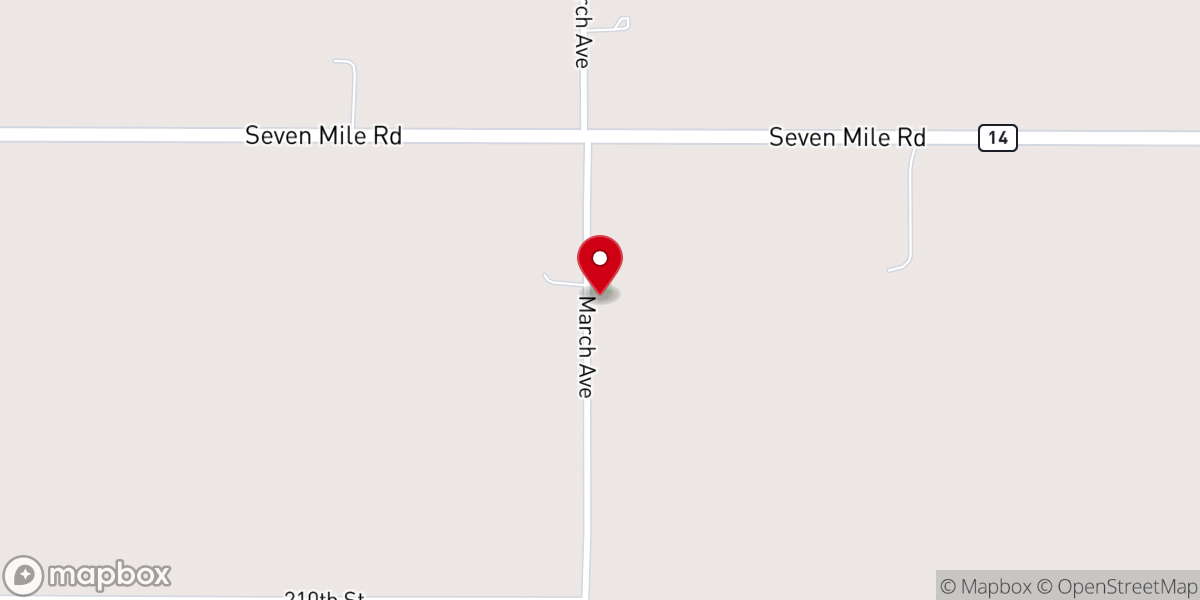 Map showing location of West St Charles United Methodist