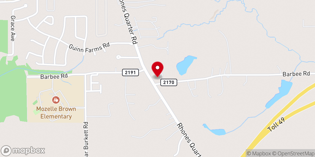 Map showing location of Southpoint Church of God