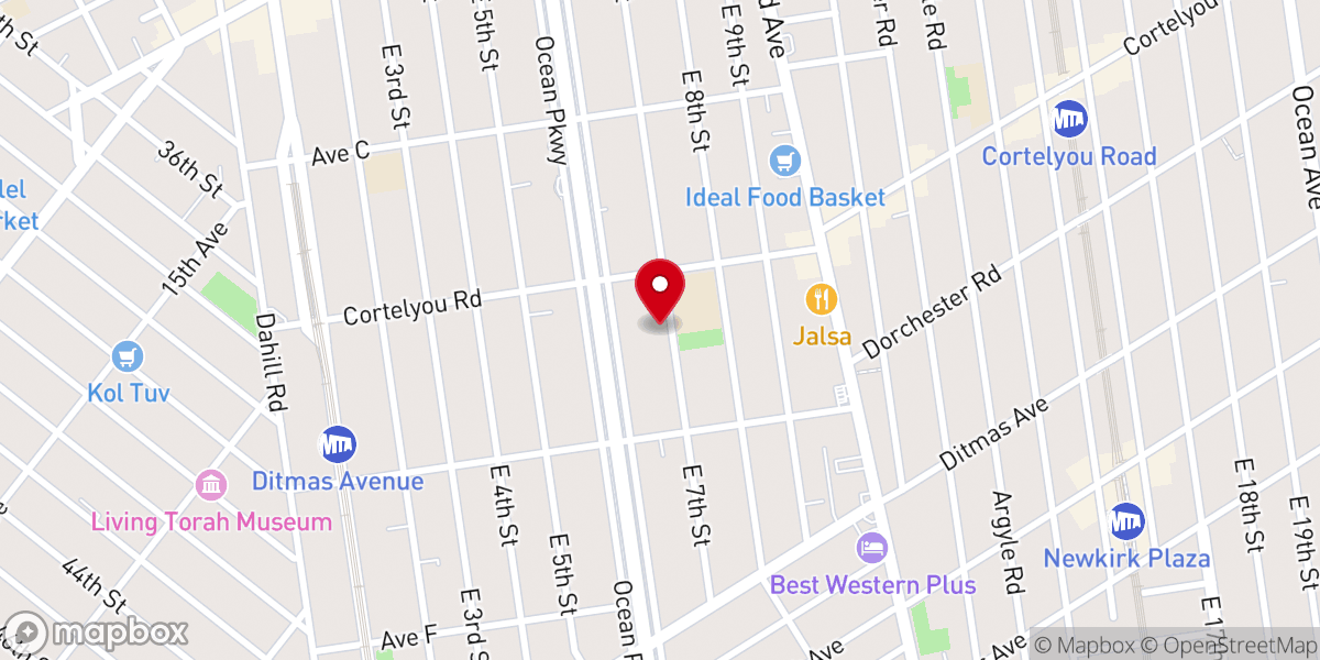Map showing location of All Souls Bethehem Church