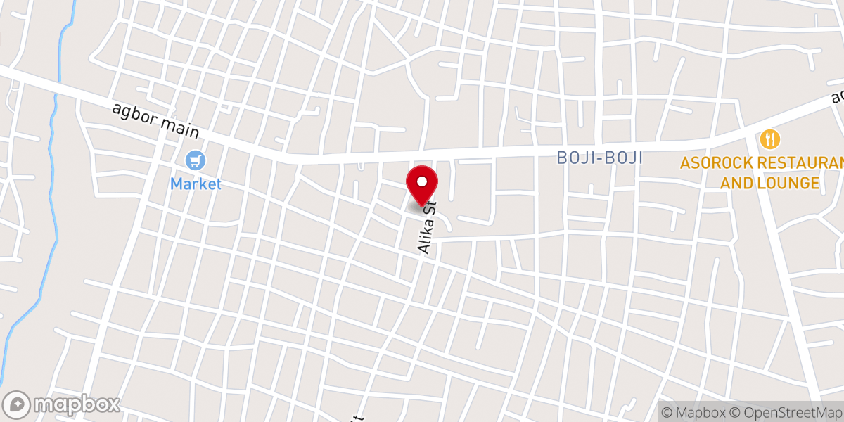 Map showing location of St Peters Anglican Church