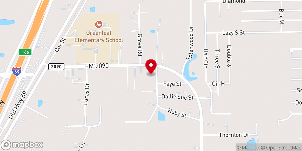 Map showing location of Splendora United Pentecostal Church