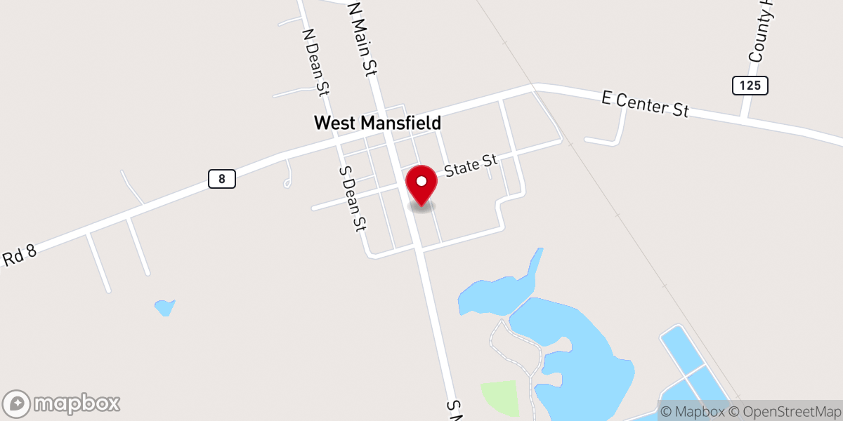 Map showing location of Church of Christ
