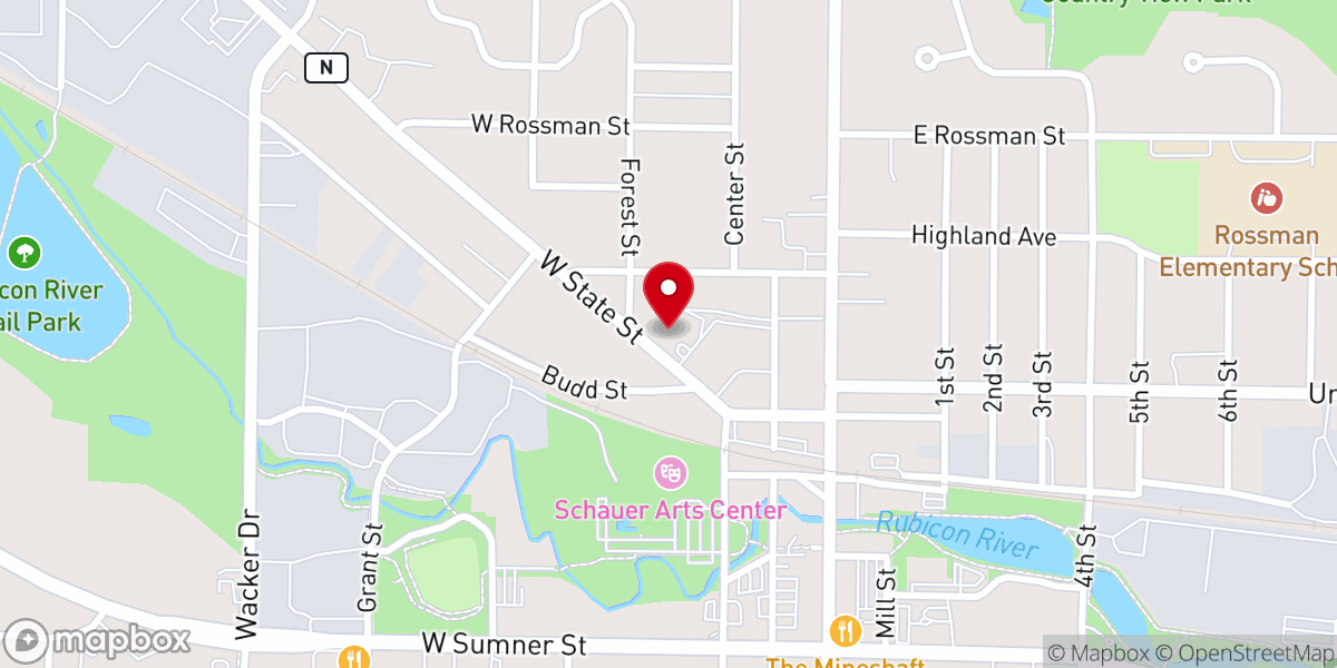 Map showing location of St. Kilians Catholic Parish