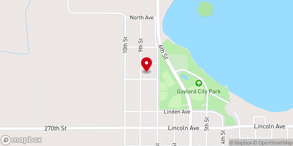 Map showing location of American Lutheran Church
