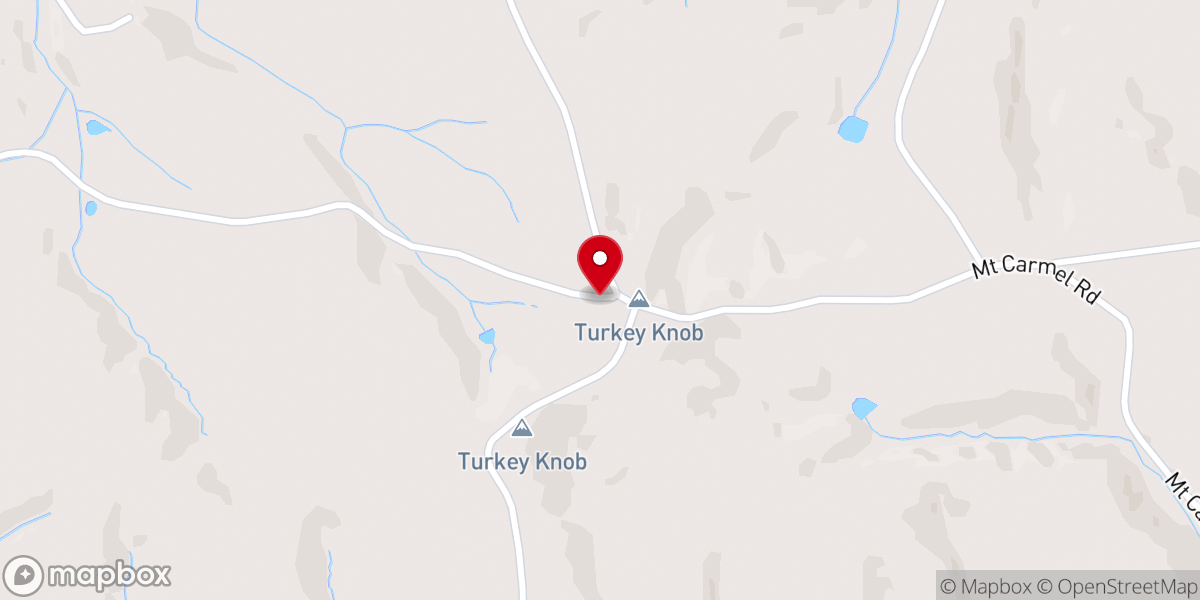 Map showing location of Mount Carmel Union Baptist Church