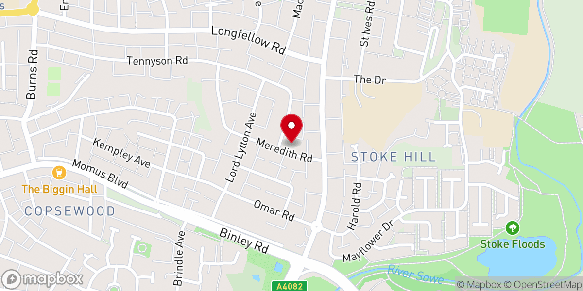 Map showing location of Coventry United Methodist Church UK