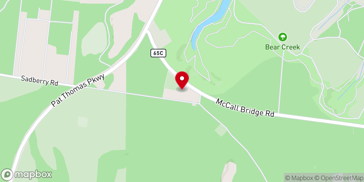 Map showing location of Antioch Baptist Church