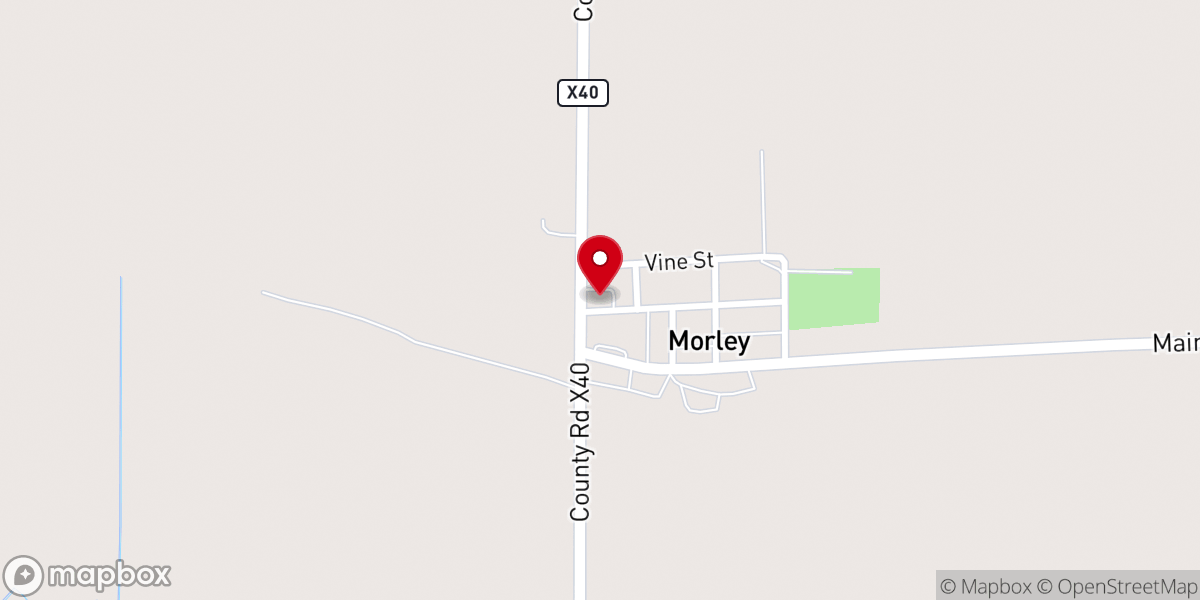 Map showing location of Faith United Methodist Church
