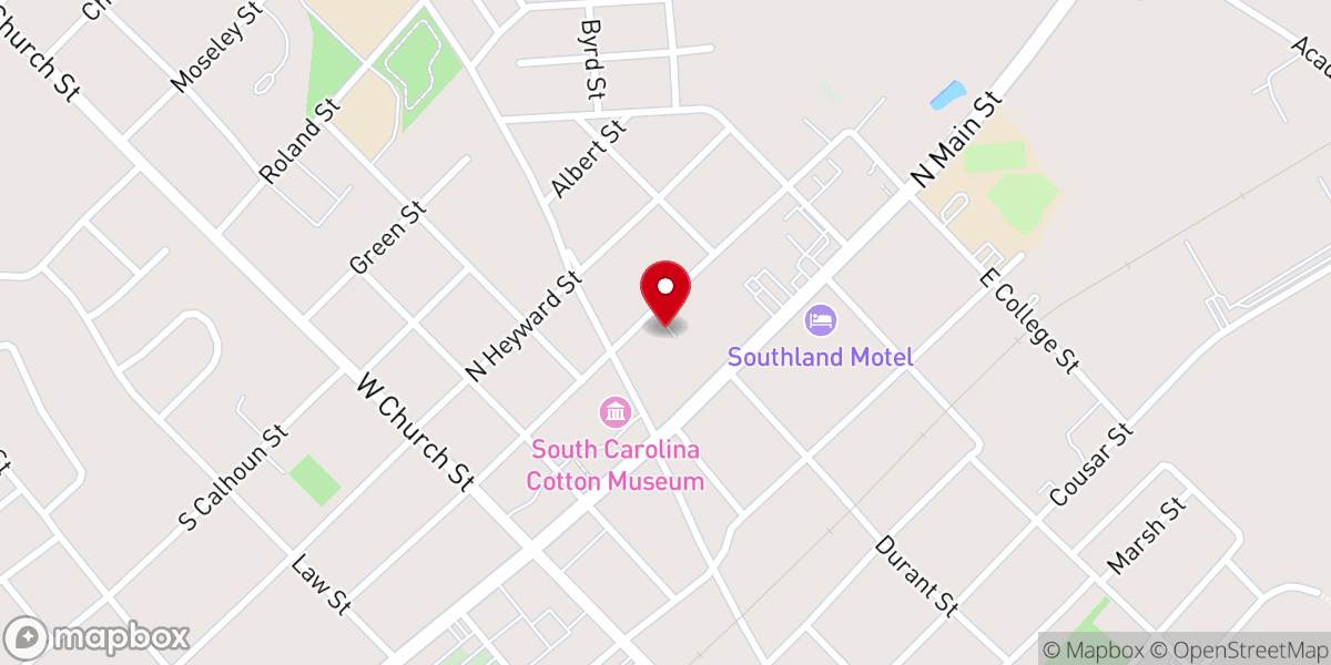 Map showing location of Bishopville First Nazarene