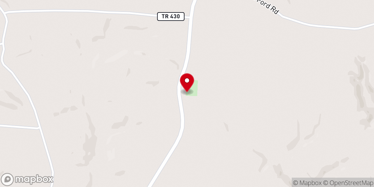 Map showing location of Old Pine Church