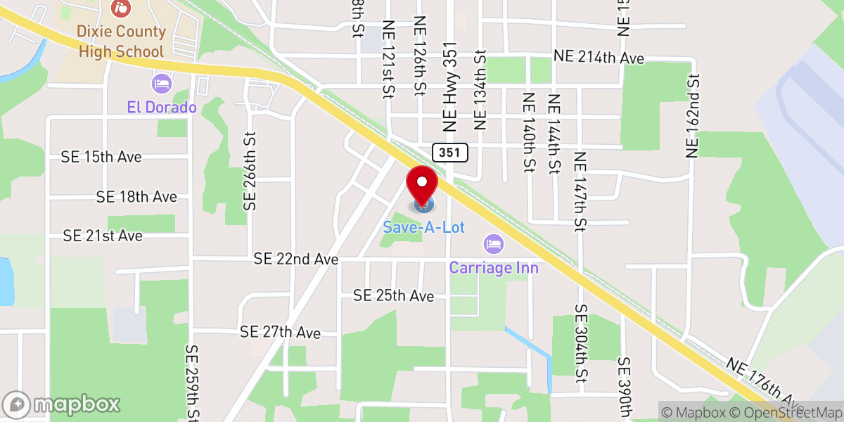 Map showing location of Save A Lot