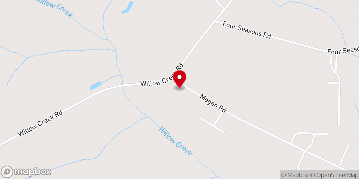 Map showing location of Willow Creek Church