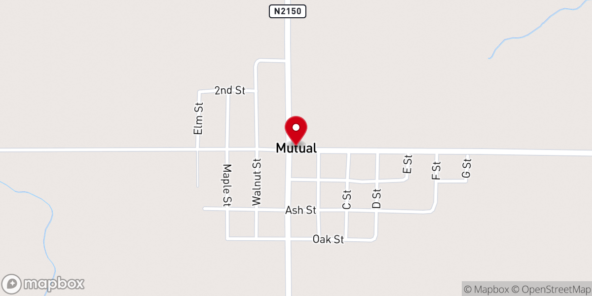 Map showing location of Mutual