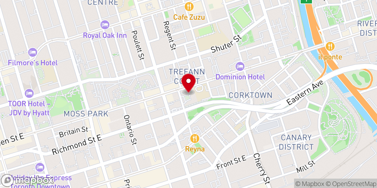 Map showing location of St. Paul's Basilica