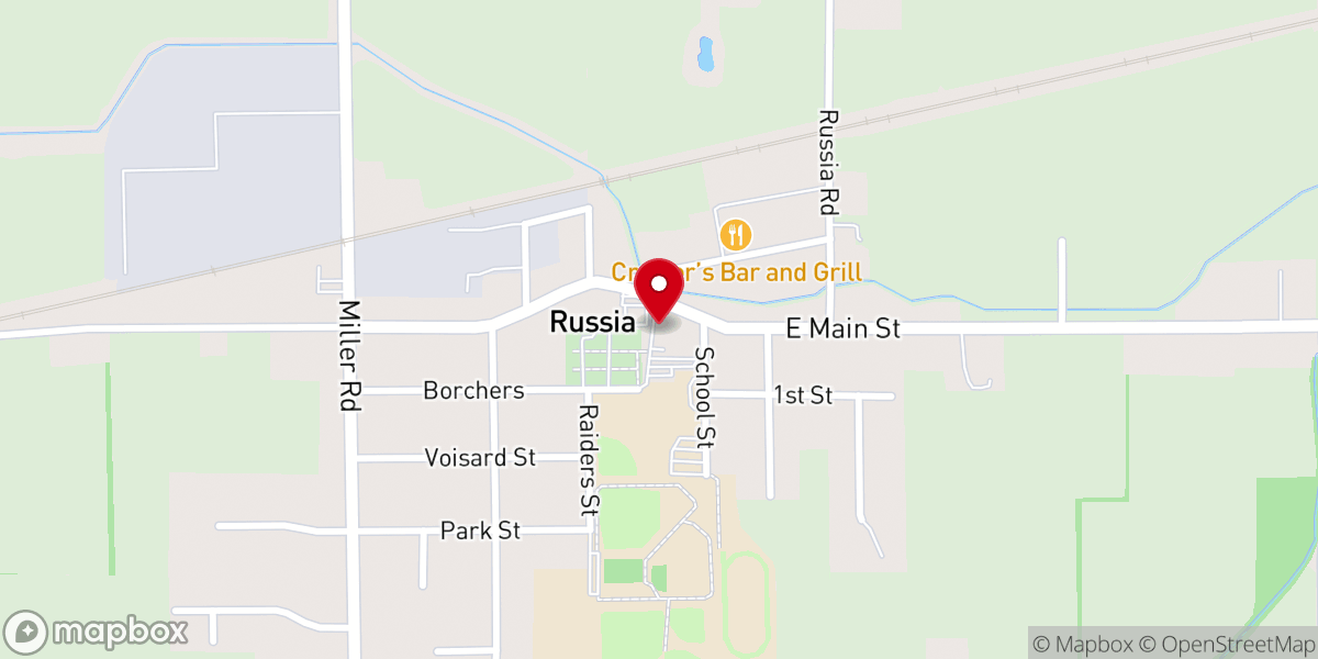 Map showing location of Saint Remy Catholic Church