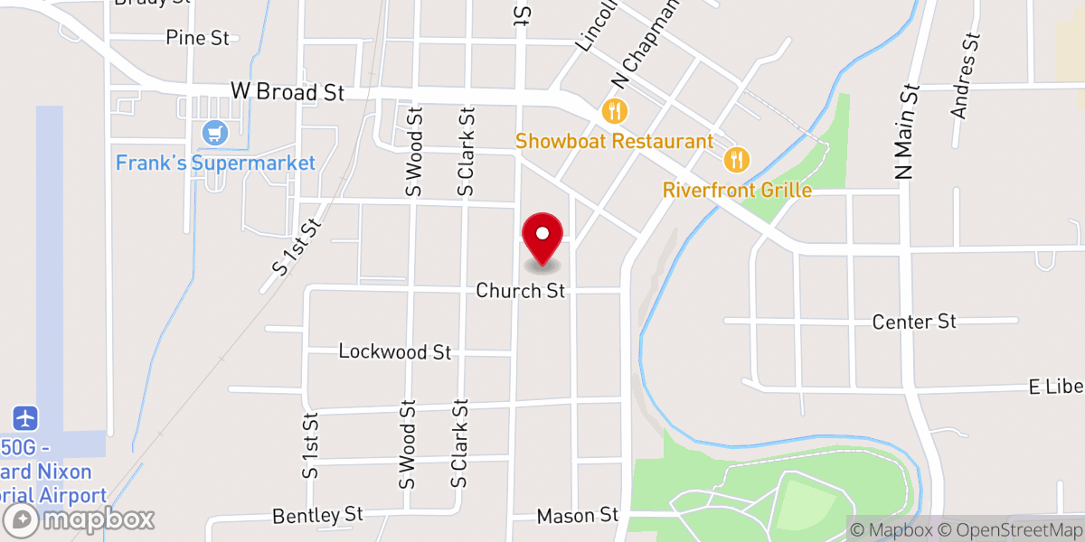 Map showing location of Caer Center