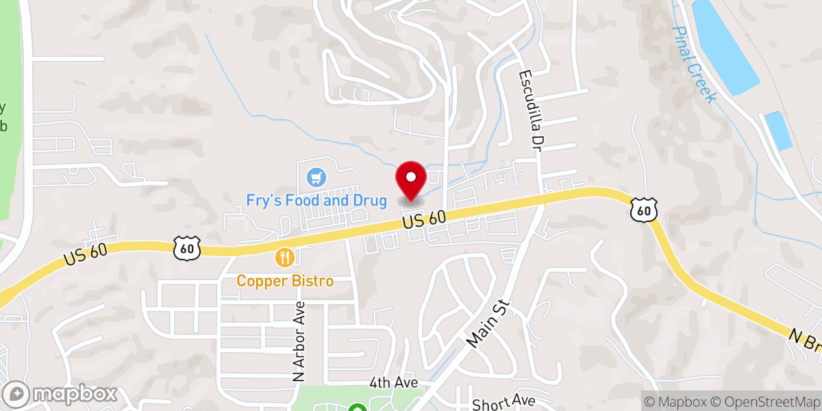 Map showing location of O'Reilly Auto Parts
