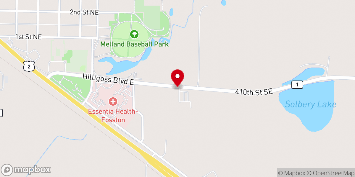 Map showing location of Bethel Assembly Church