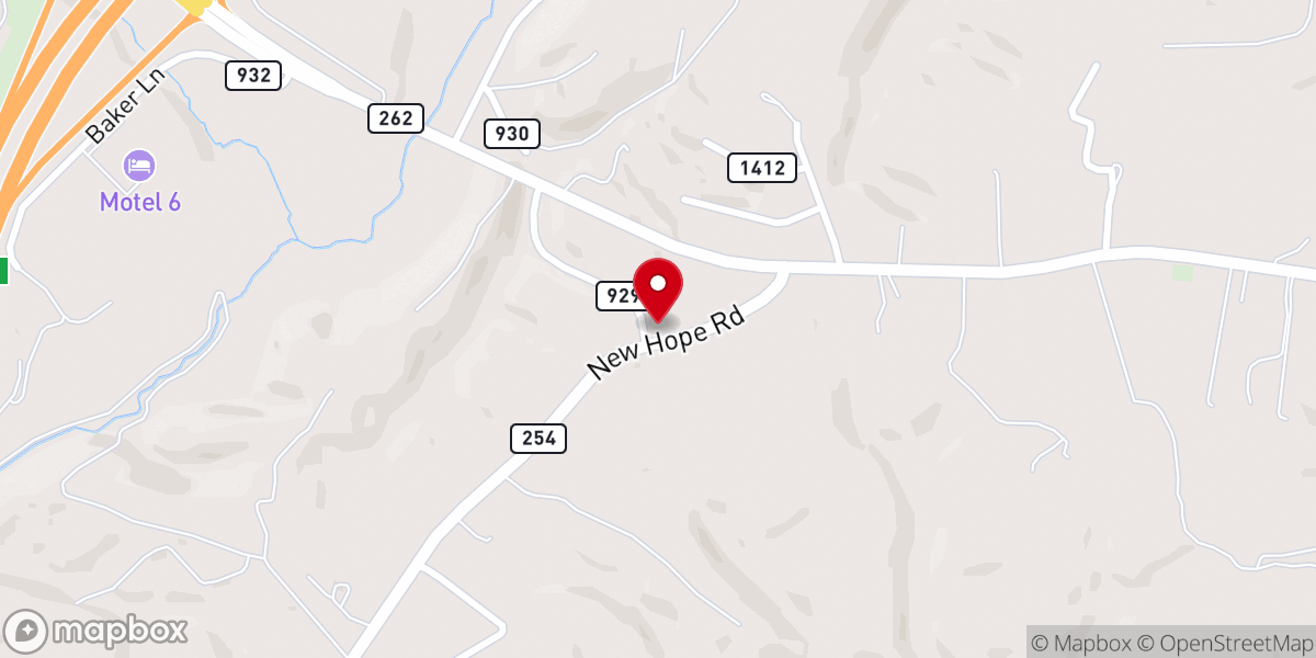 Map showing location of Annex Fellowship Church