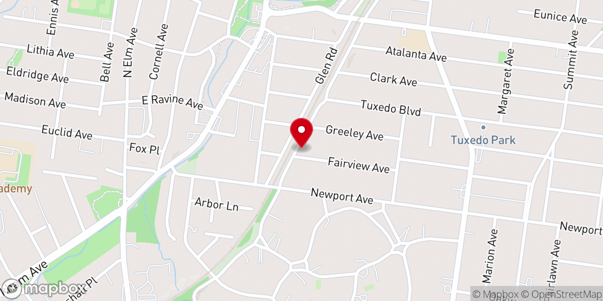 Map showing location of Bethany Lutheran Church