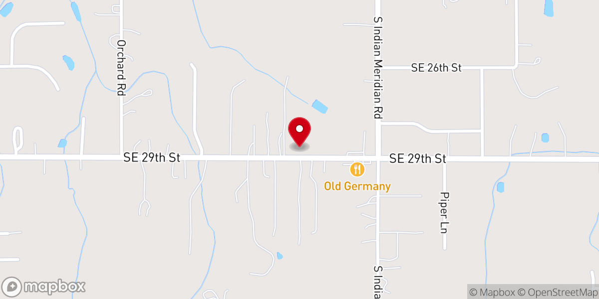 Map showing location of Choctaw Church of God