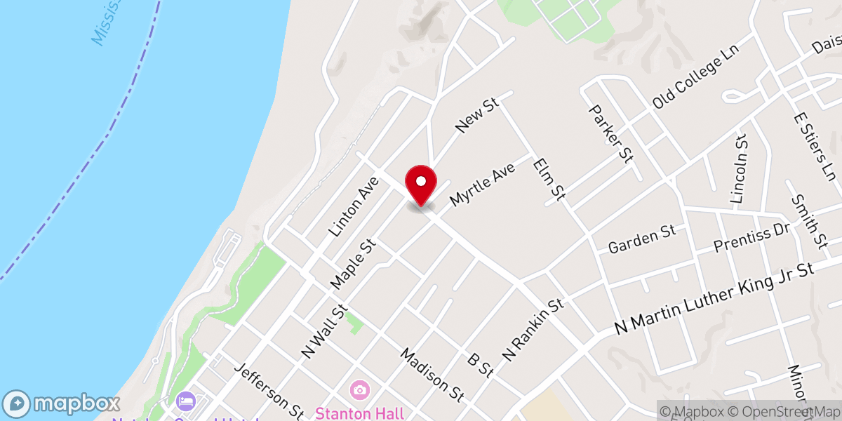 Map showing location of Greater Faith Tabernacle