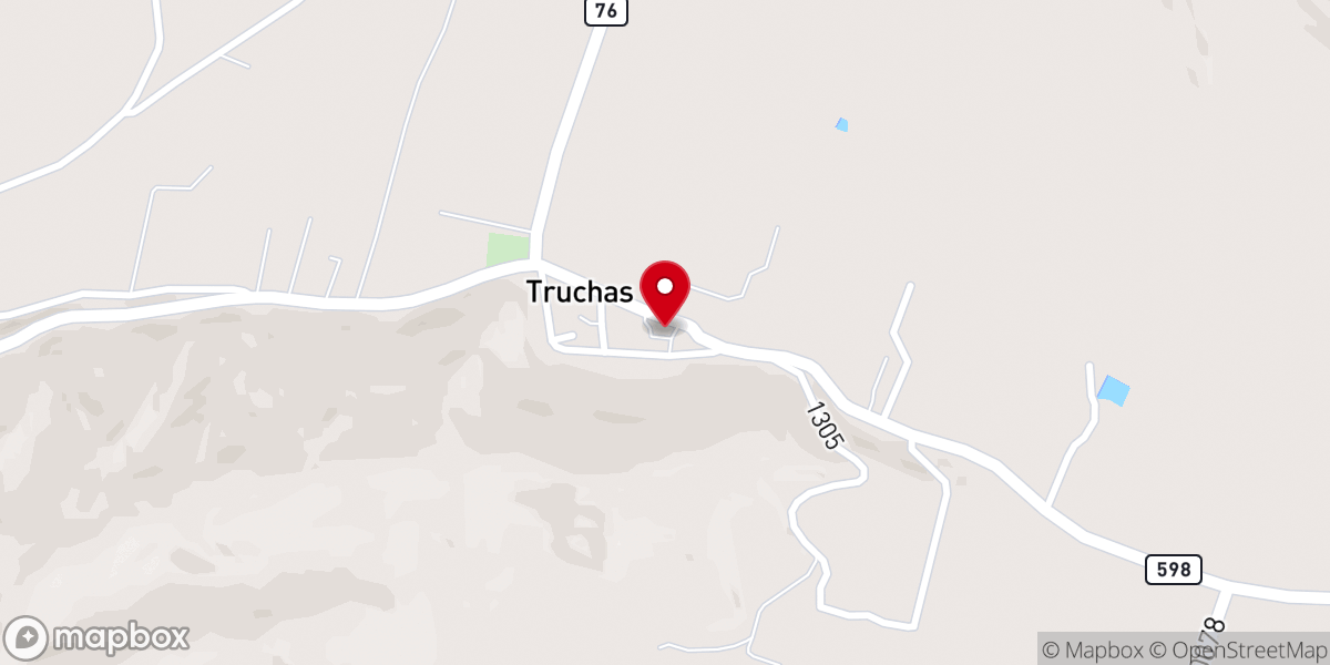 Map showing location of Nuestra Señora del Rosario Church Historic Site