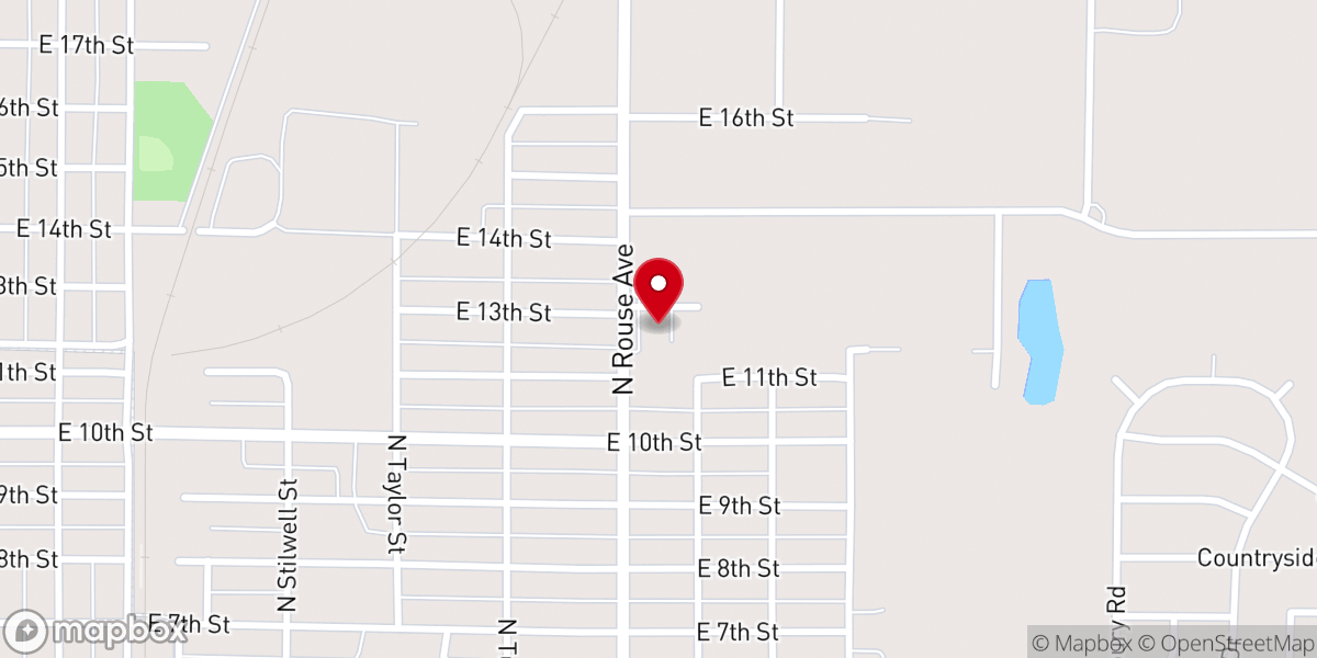 Map showing location of Flag Church
