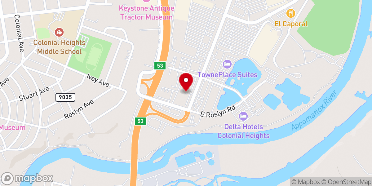 Map showing location of Covenant Christian Fellowship