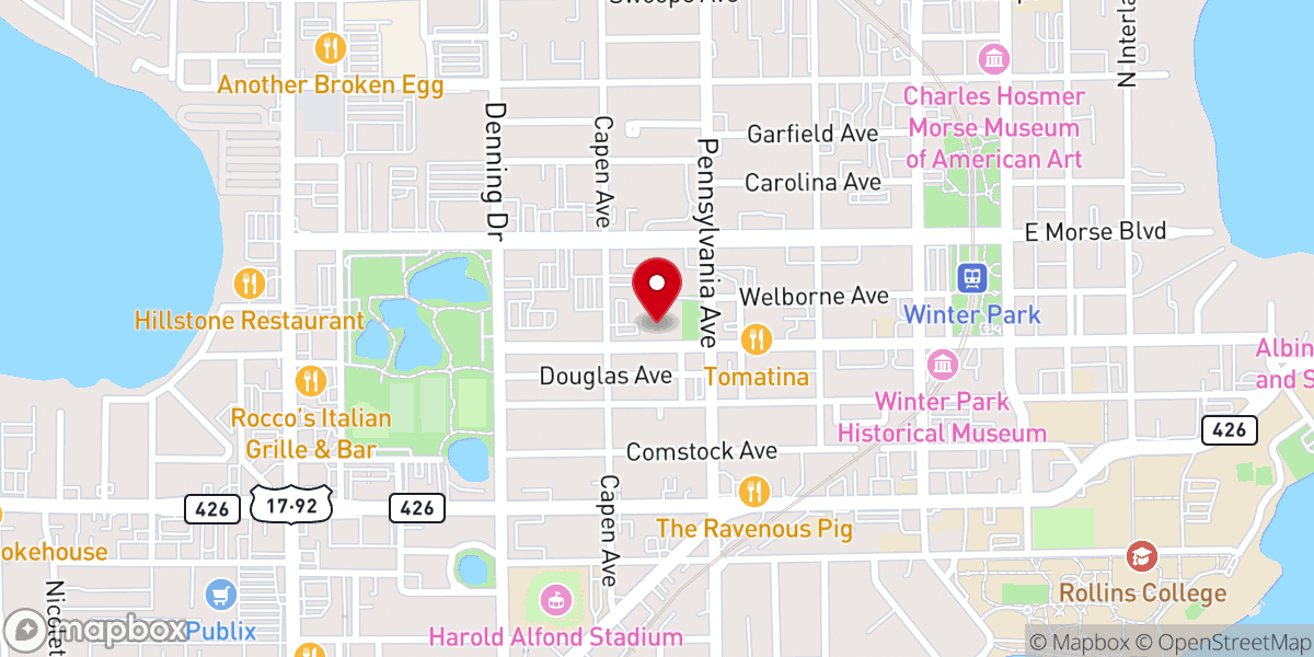 Map showing location of The Vine Church Greater Orlando (Orlando Vineyard)
