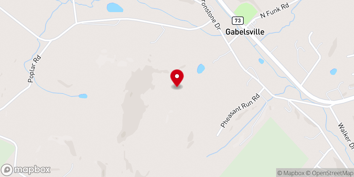Map showing location of Laurel Mountain Ministries Inc