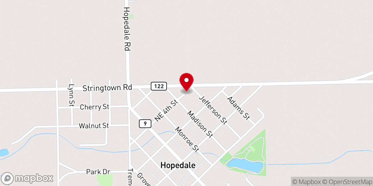 Map showing location of Living Hope Community Church