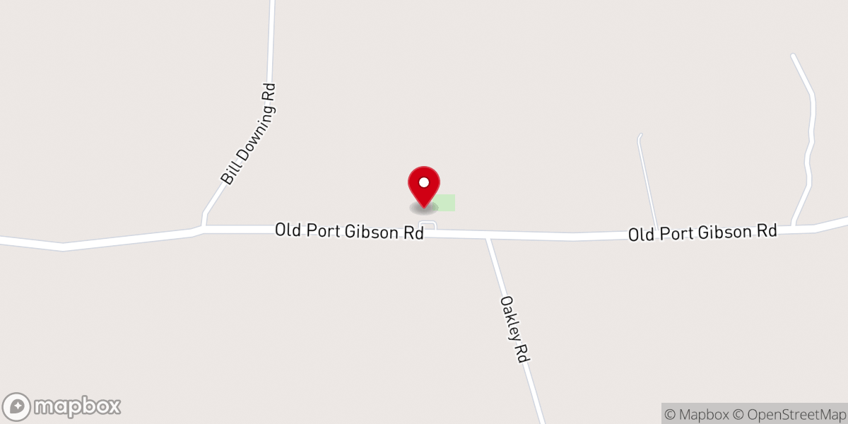 Map showing location of Reeves Chapel
