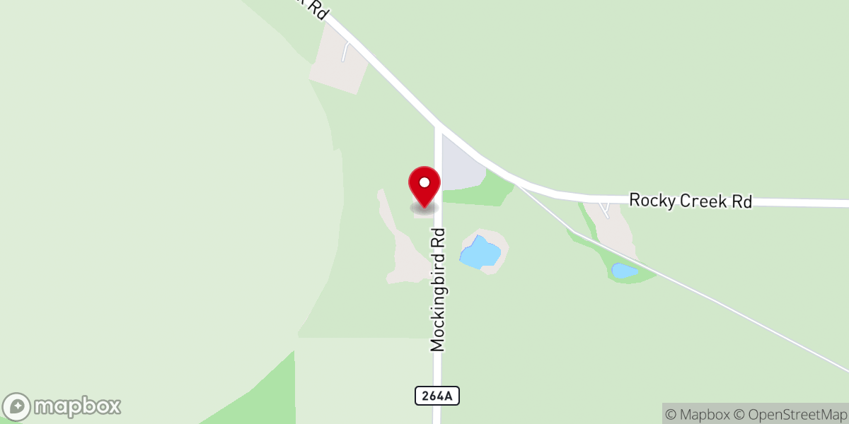 Map showing location of Evergreen Church