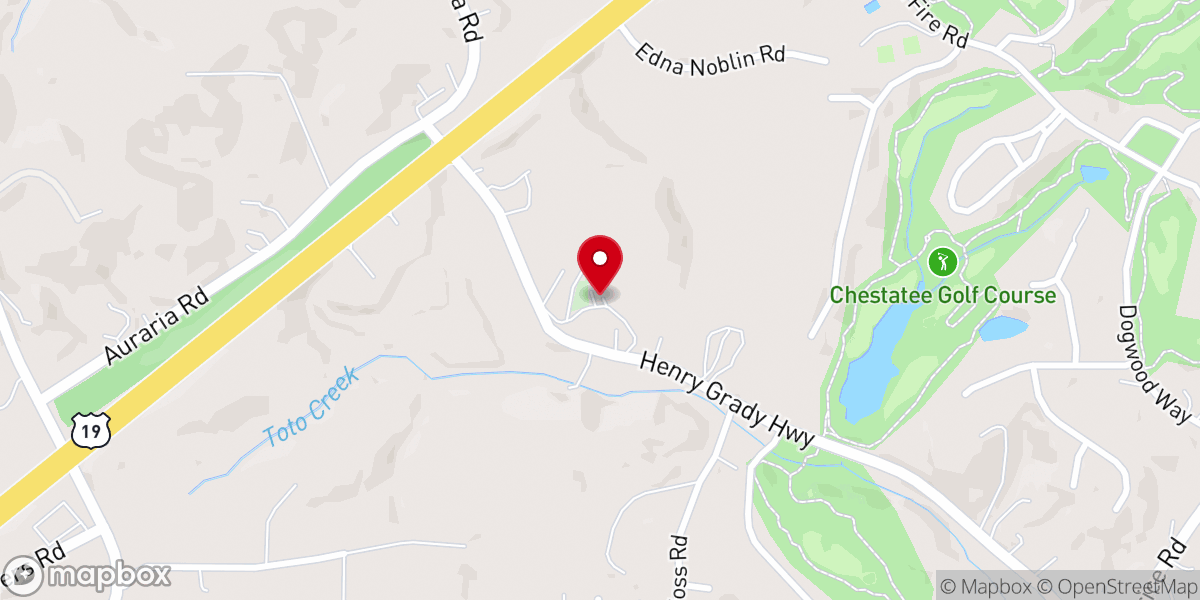 Map showing location of Pleasant Hill Full Gospel Church