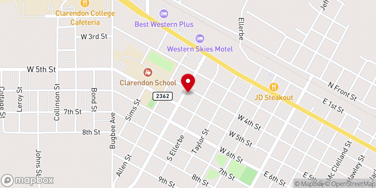 Map showing location of The Gathering Church