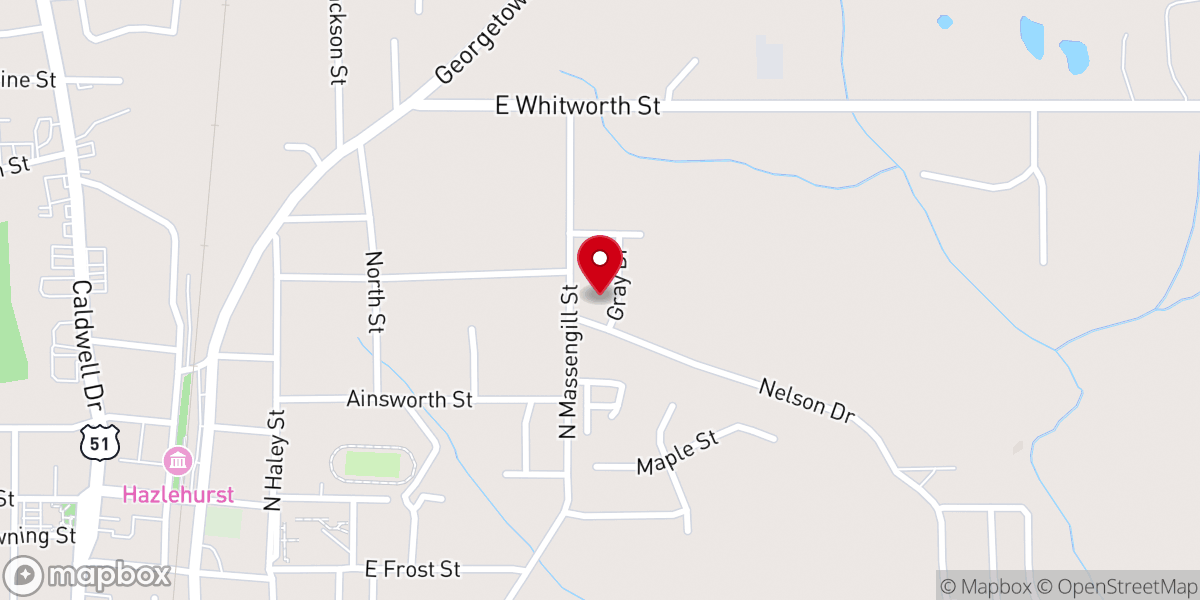Map showing location of Temple Holiness Church