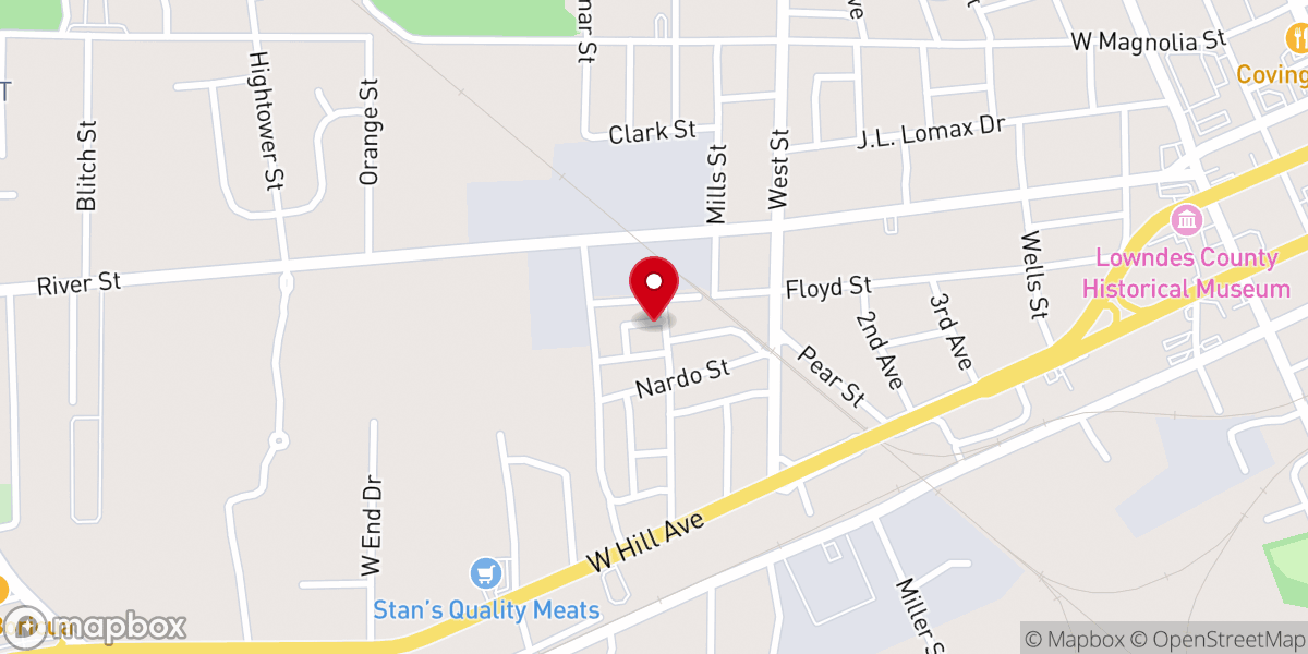 Map showing location of Greater Pleasant Temples Baptist