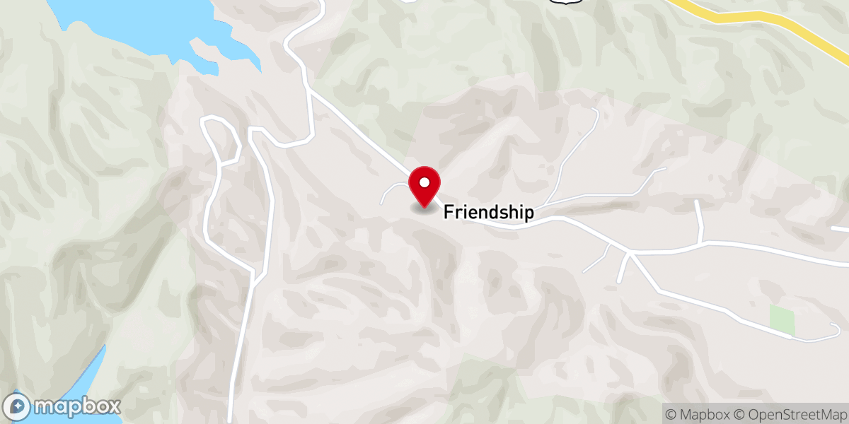 Map showing location of Friendship Chapel Baptist Church