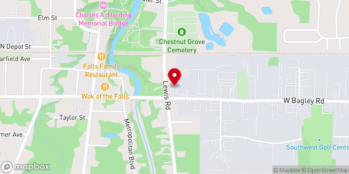 Map showing location of Church Street Ministries